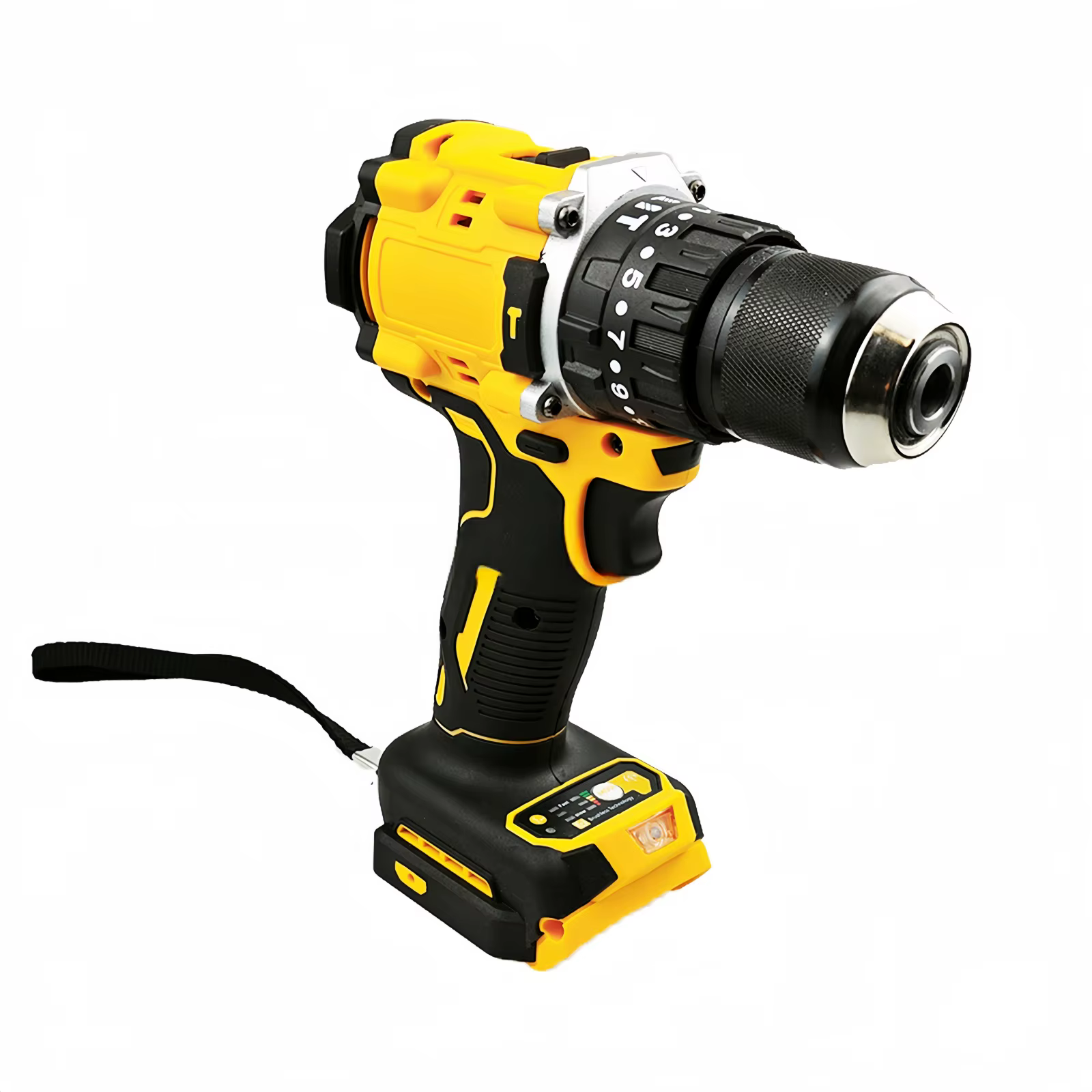 Pour Milwaukee M18/Dewalt 20V batterie 10MM tournevis sans fil perceuse électrique à 2 vitesses pour outil de perçage