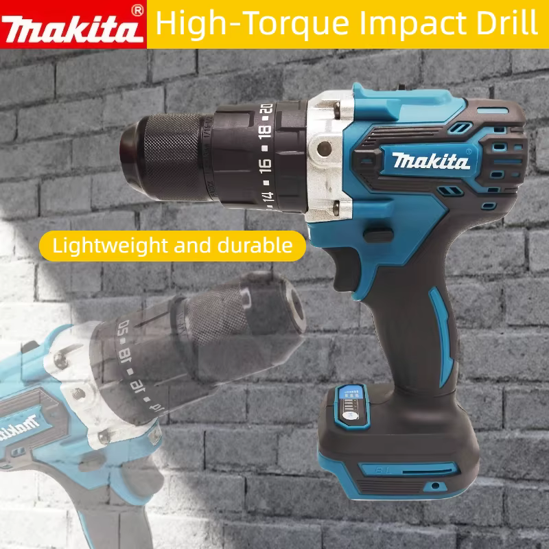 MAKITA Perceuse à main électrique rechargeable au lithium 18V 13mm DDF487RTJX sans chargeur ni batterie