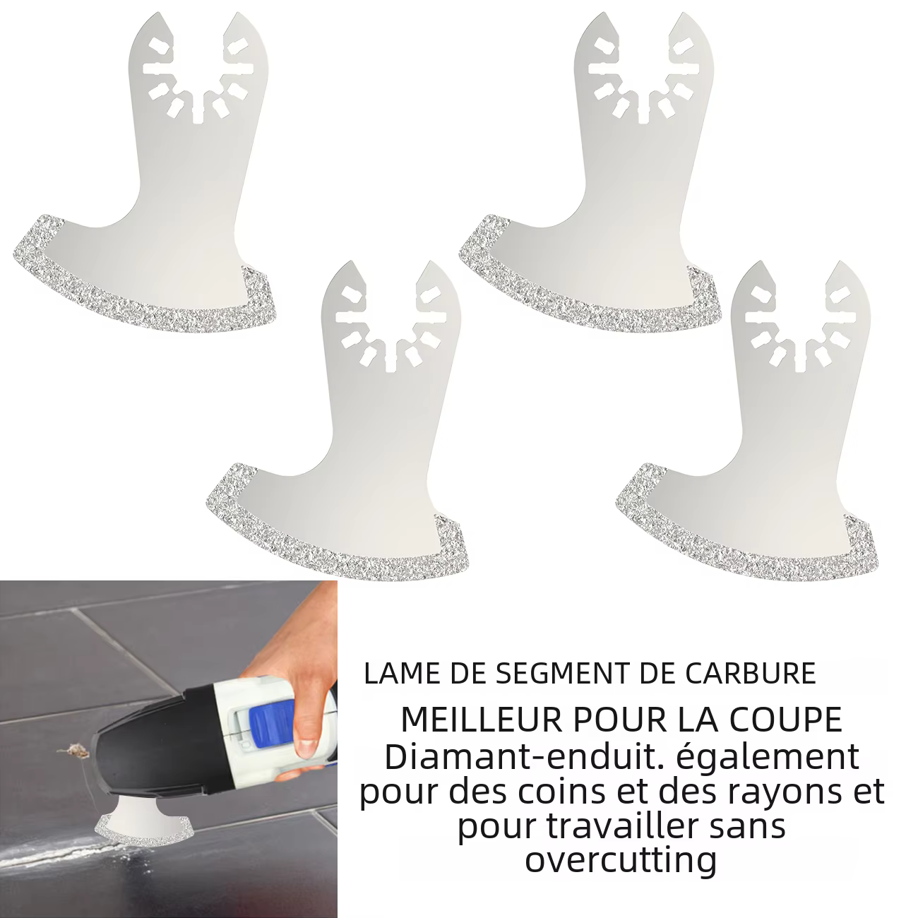 Kit de segments diamantés oscillants