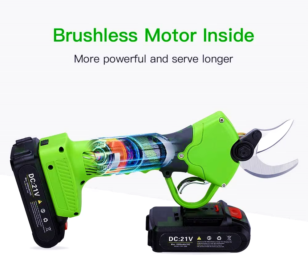 Nouvelles Cisailles Électriques Sans Fil 21V Multifonctionnelles Pratiques pour Tissus et Branches avec Poignée en Plastique pour Usage Domestique