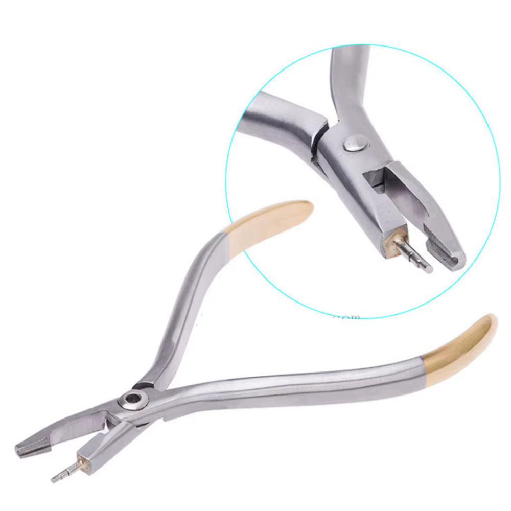 Pince à cintrer les boucles orthodontiques dentaires, pince à épiler et outil de formation de boucles oméga pour la flexion des fils d'arc, instrument de laboratoire pour les dentistes