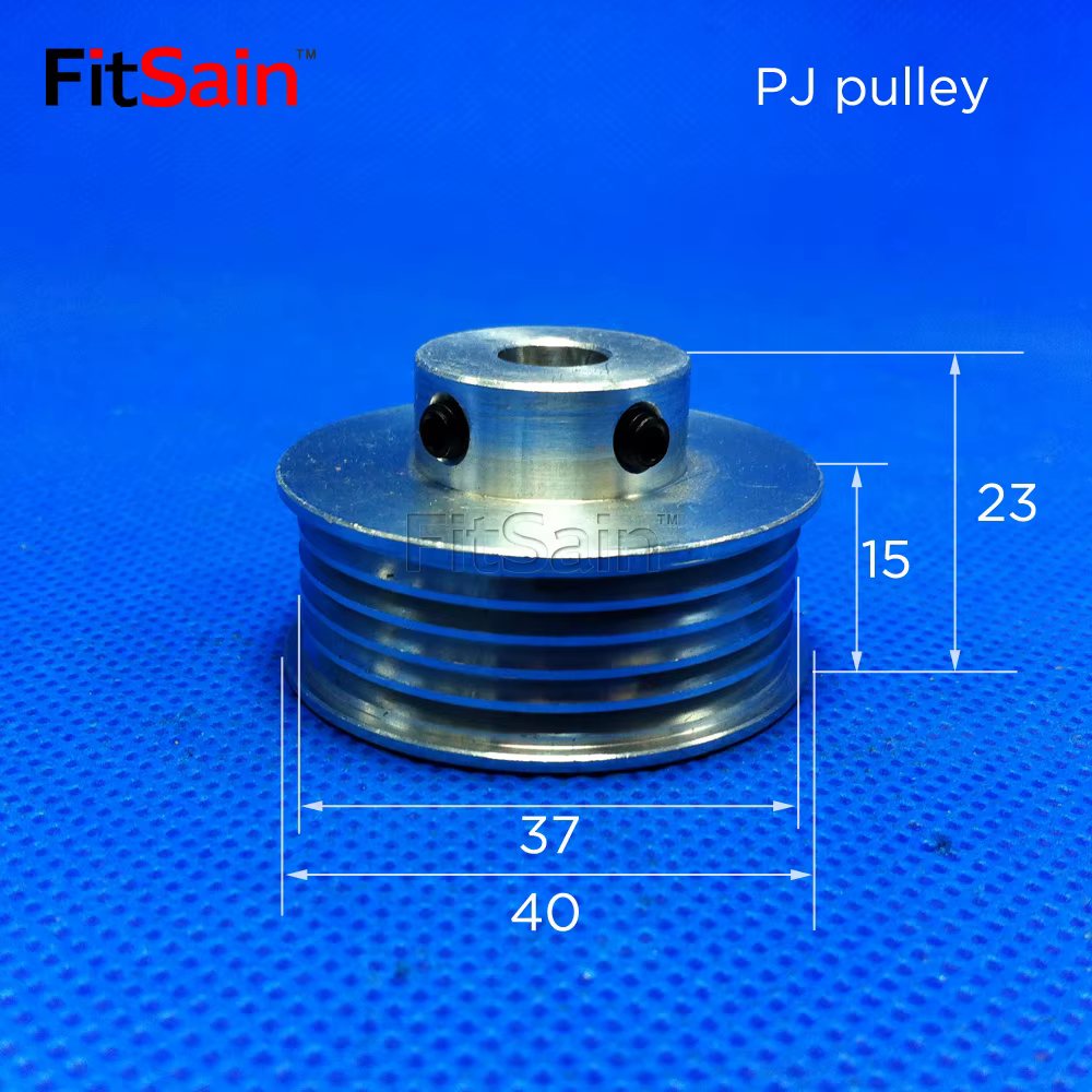 FitSain-multi cale 5PJ poulie à courroie 20mm + 37mm 5 fentes électrique raboteuse mini table scie