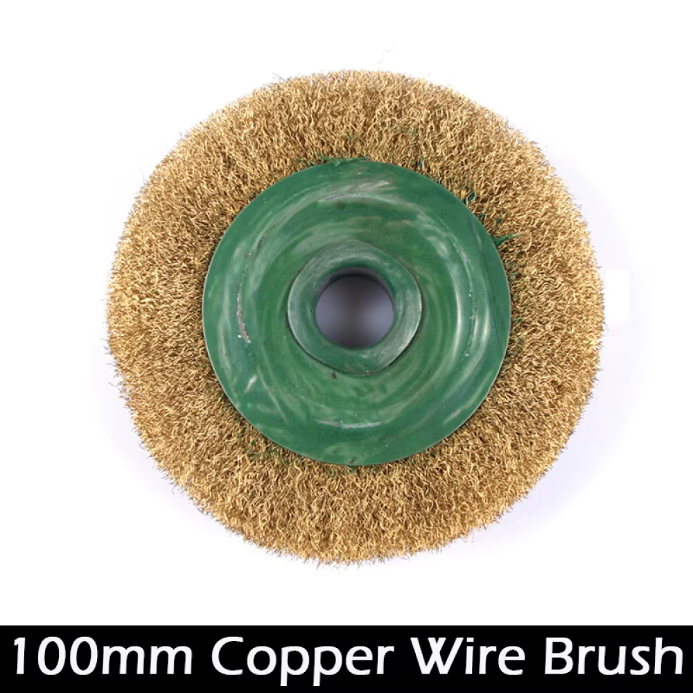 Roue de brosse métallique ronde en laiton durable