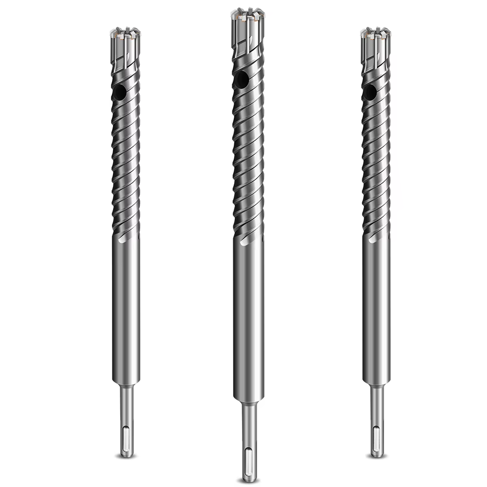 Foret SDS-Plus pour béton armé avec lame à 4-10 dents en acier – Alliage haute dureté pour pénétration de barres d'armature robuste