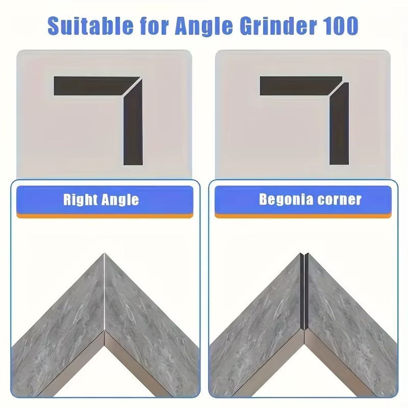 Support de meuleuse d'angle pour carrelage 45 ° Coupe de chanfrein. Biseauteur en acier inoxydable.