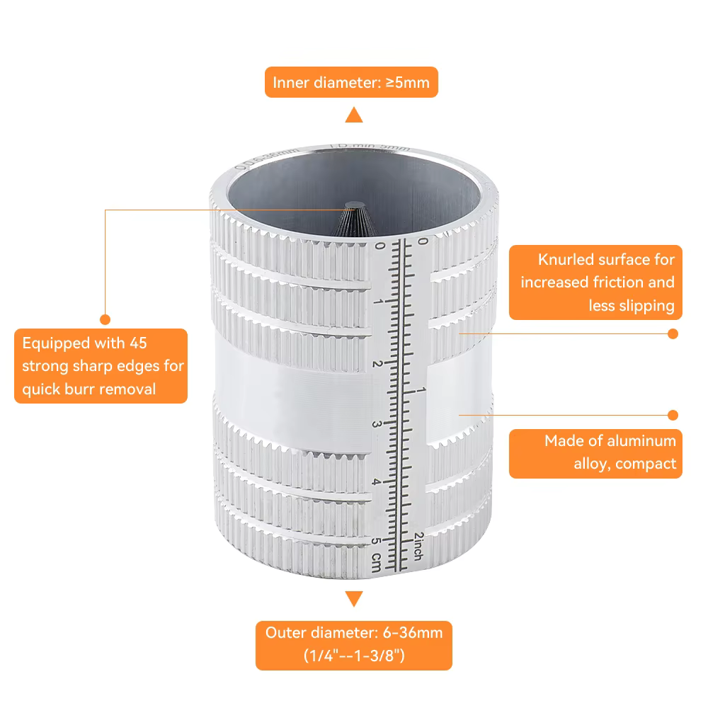 Outil de chanfreinage pour tubes de 1/4" à 1-3/8"