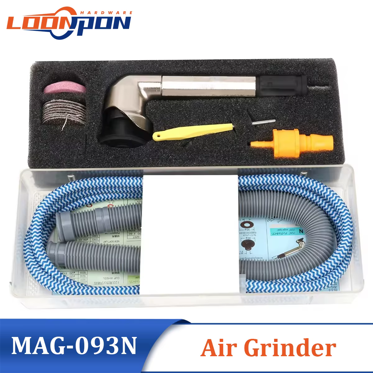 Kit de Mini broyeur à Air, stylo de meulage, ensemble d'outils de polissage pneumatique de haute précision à 90 degrés MAG-093N tr/min, 23500