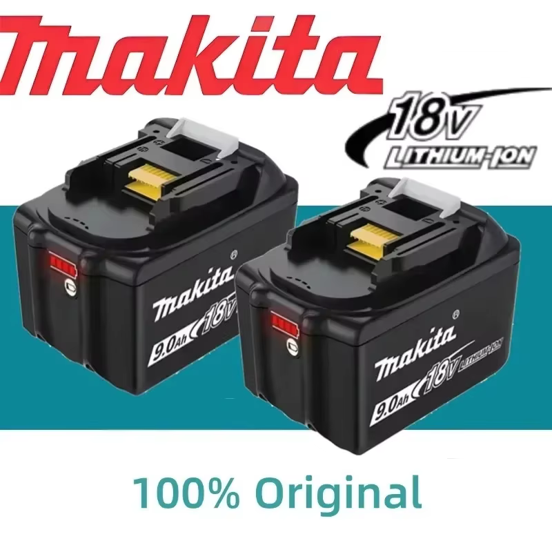 Batterie Makita 100% originale 18V 5/6/9Ah de grande capacité adaptée à la meuleuse d'angle