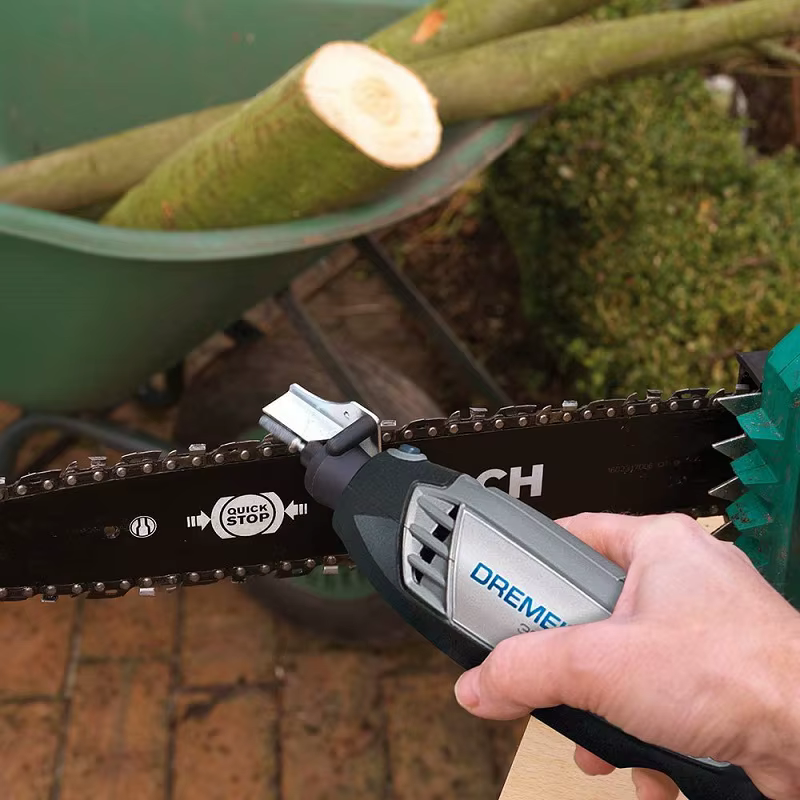 Dremel A679-02 Kit d'affûtage d'outils de jardin comprend 3 accessoires Affûteur de tondeuse à gazon de scie à chaîne