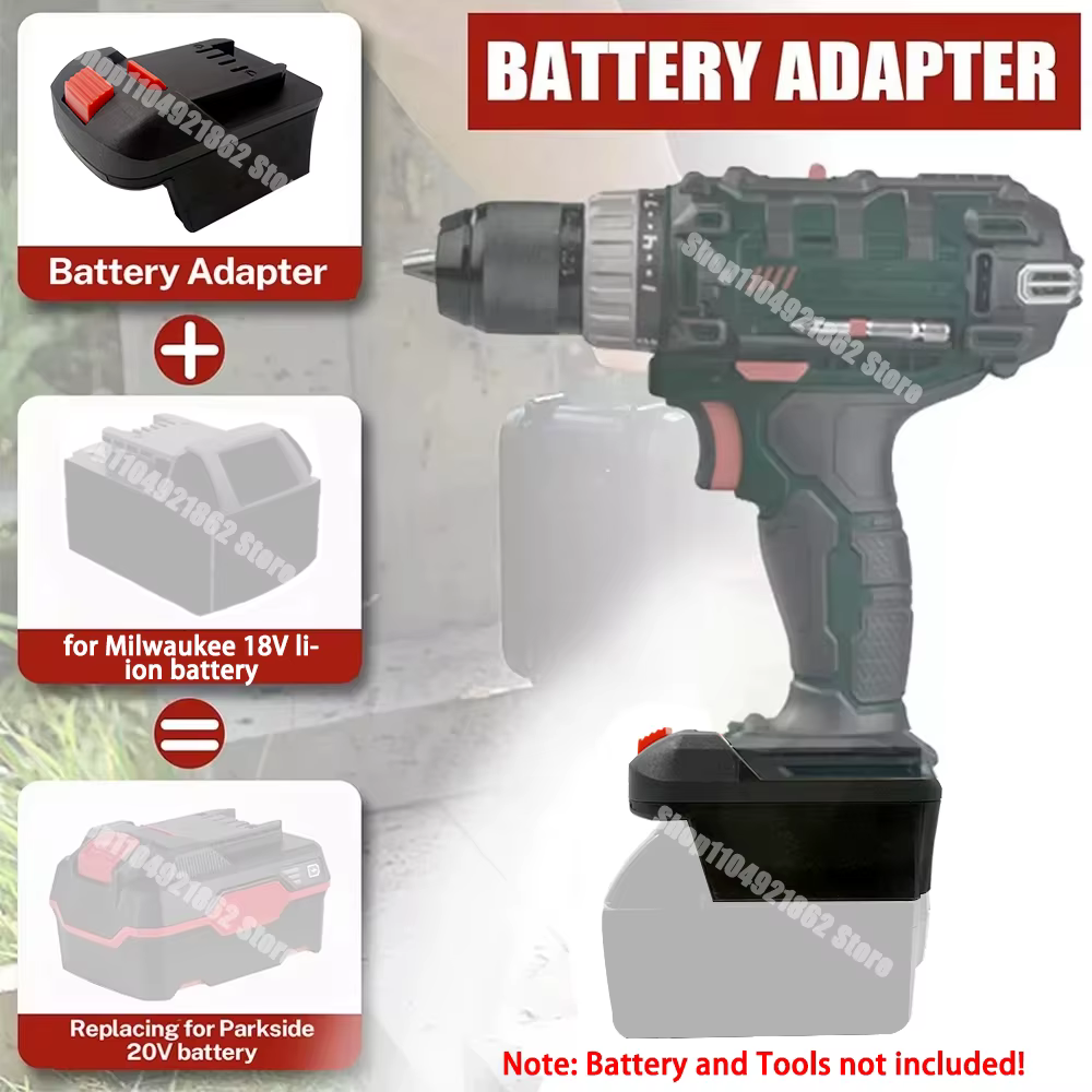 Convertisseur adaptateur pour outil électrique Parkside pour XTeam 20V