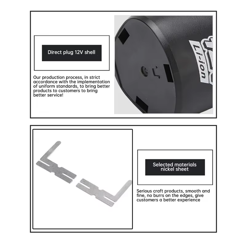 Kit de bricolage de batterie d'outils électriques enfichables 12V