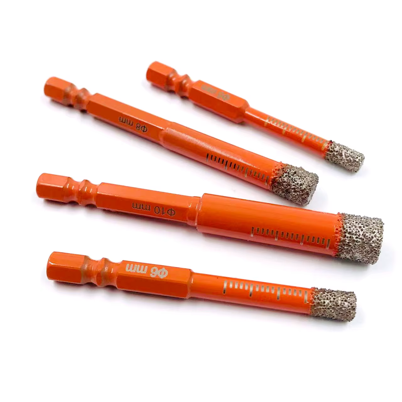 Jeu de forets diamantés secs pour granit céramique marbre carrelage pierre verre matériau dur tige hexagonale maçonnerie trou scie foret 5-16mm