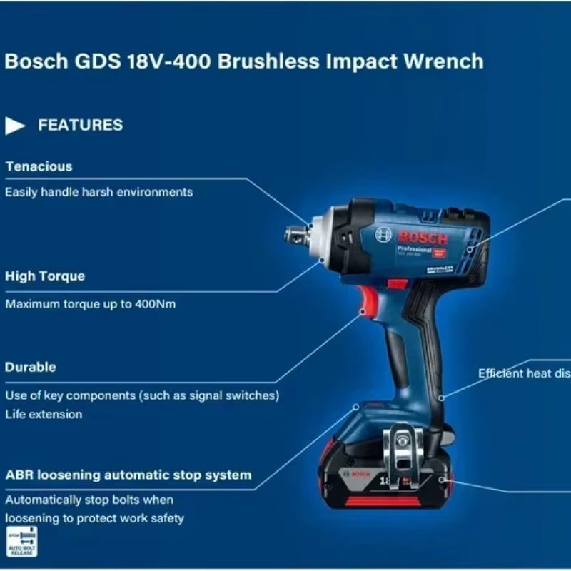 Nouvelle clé à chocs Bosch GDS 18V-400 18V