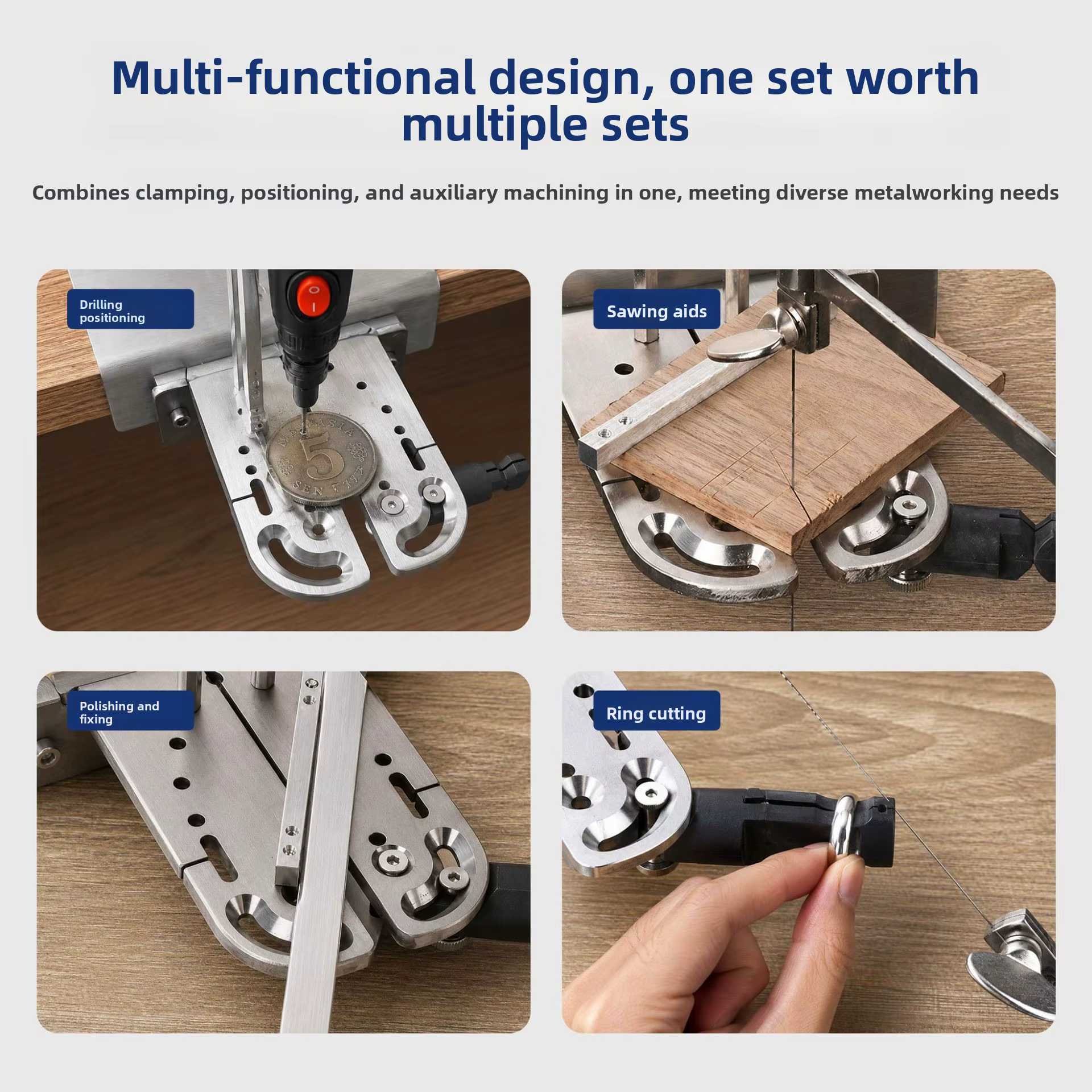 Banc de travail professionnel multifonctionnel en acier inoxydable pour la découpe et la fixation de bijoux DIY - Bloc de menuisier robuste pour orfèvre