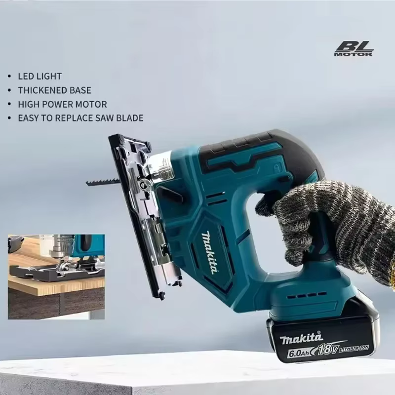 Scie sauteuse électrique sans fil Makita DJV182Z 340W avec lame