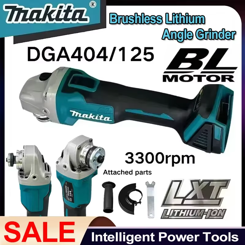 Makita DGA404 125mm/100mm meuleuse d'angle électrique au Lithium sans brosse Machine de découpe Rechargeable