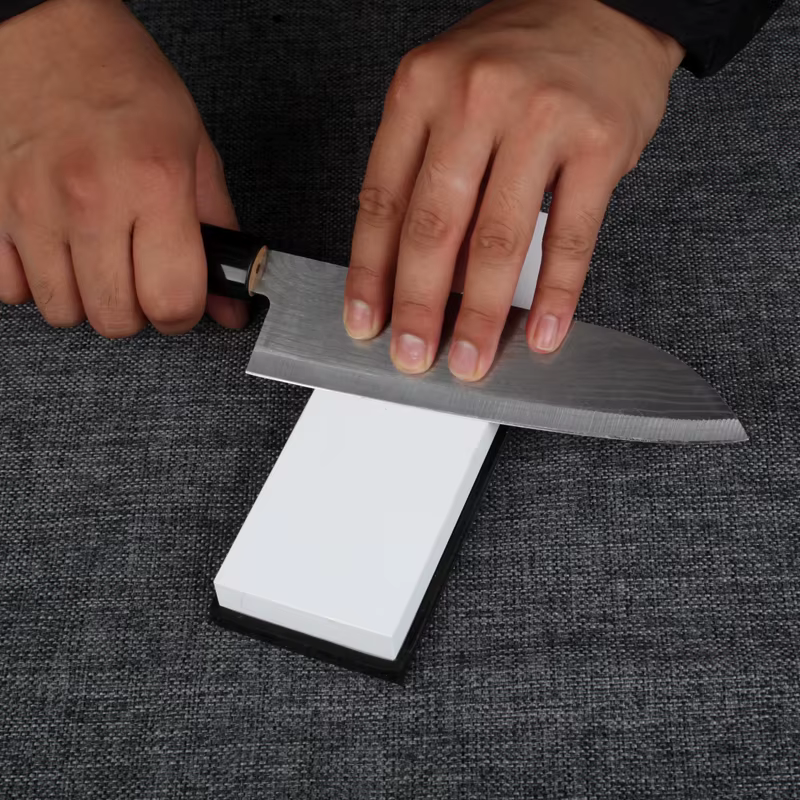 Grain 240-15000 # Pierre à aiguiser professionnelle en aluminium blanc