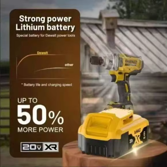 Batterie d'origine DeWalt 6.0Ah/5.0Ah 20V remplaçable DCB184 DCB200 DCF892 DCF845 DCF850 DCF911 DCD800 DCD805 pour outils