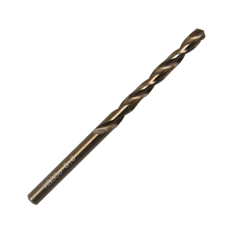 Foret hélicoïdal jaune HSS pour perceuse électrique, entièrement affûté, à manche droit, pour le métal et le bois, accessoire de perçage, ensemble d'outils