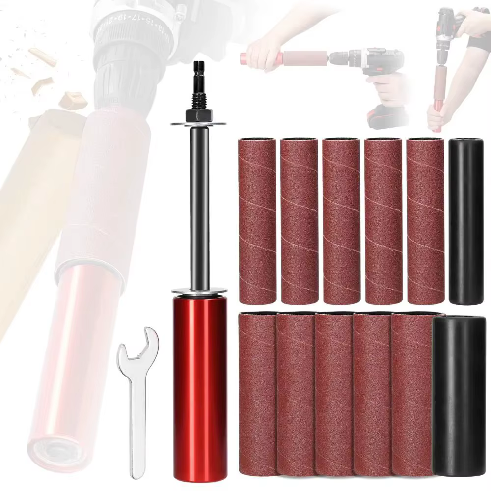 Kit de ponçage à tambour pour perceuse