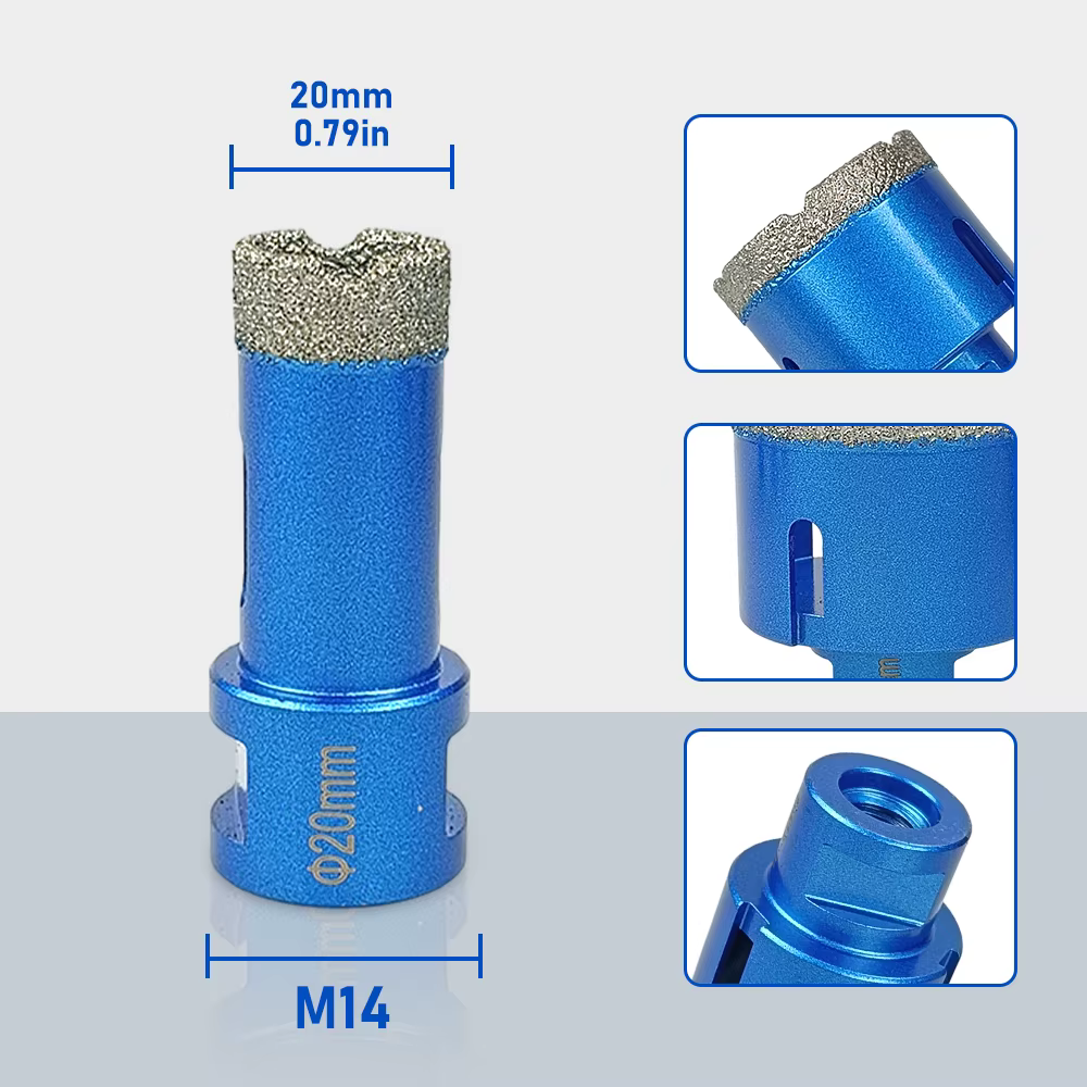 Lot de 5 scies cloches diamantées 20-68 mm