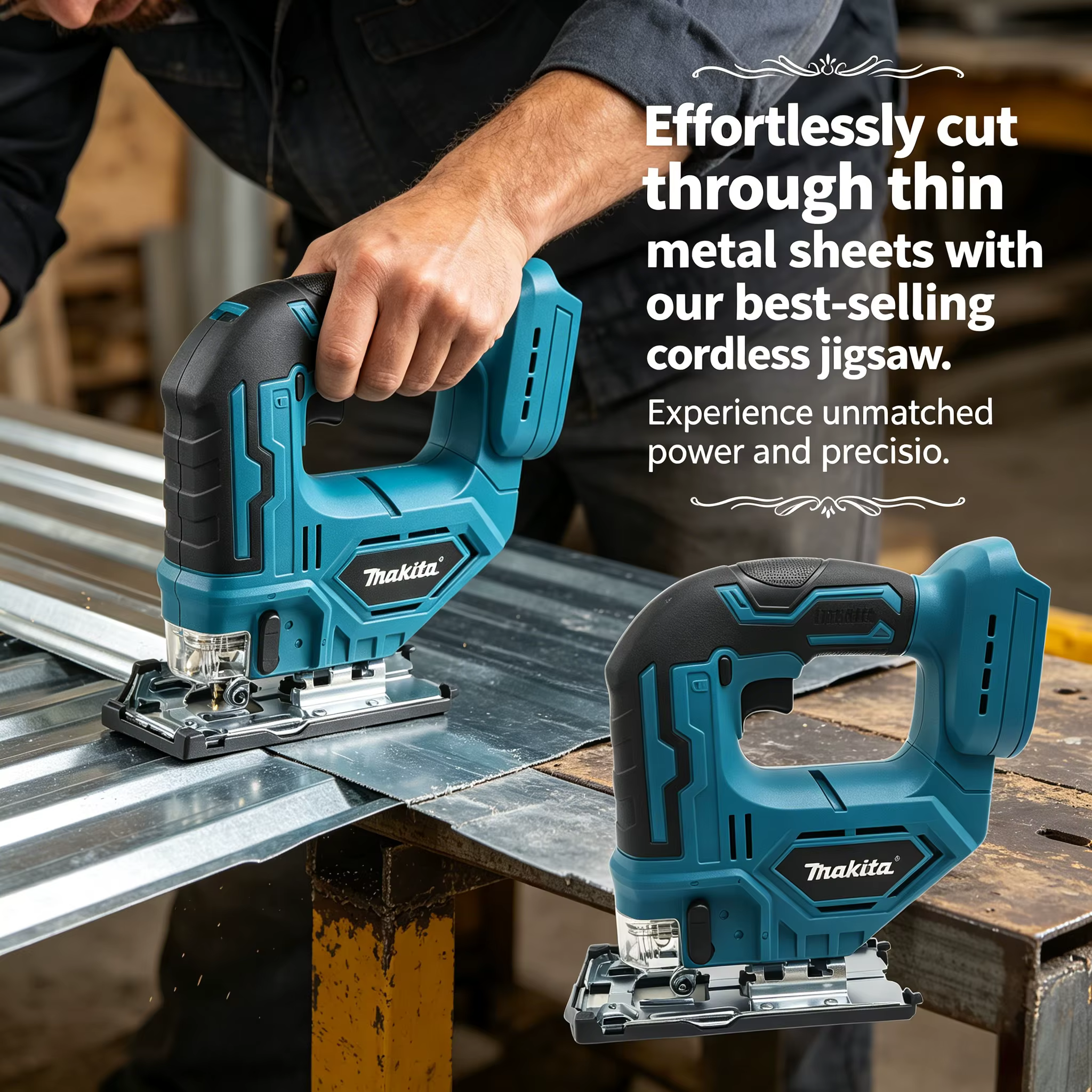 Scie sauteuse Makita DJV182Z à poignée ergonomique