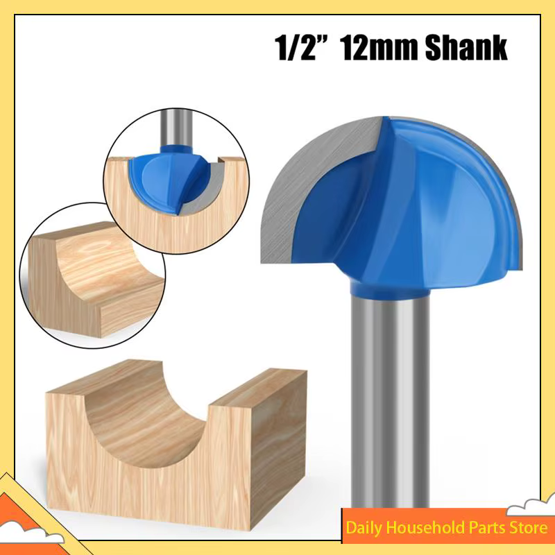 1/2 tige nez rond rainure noyau boîte routeur Bit Double