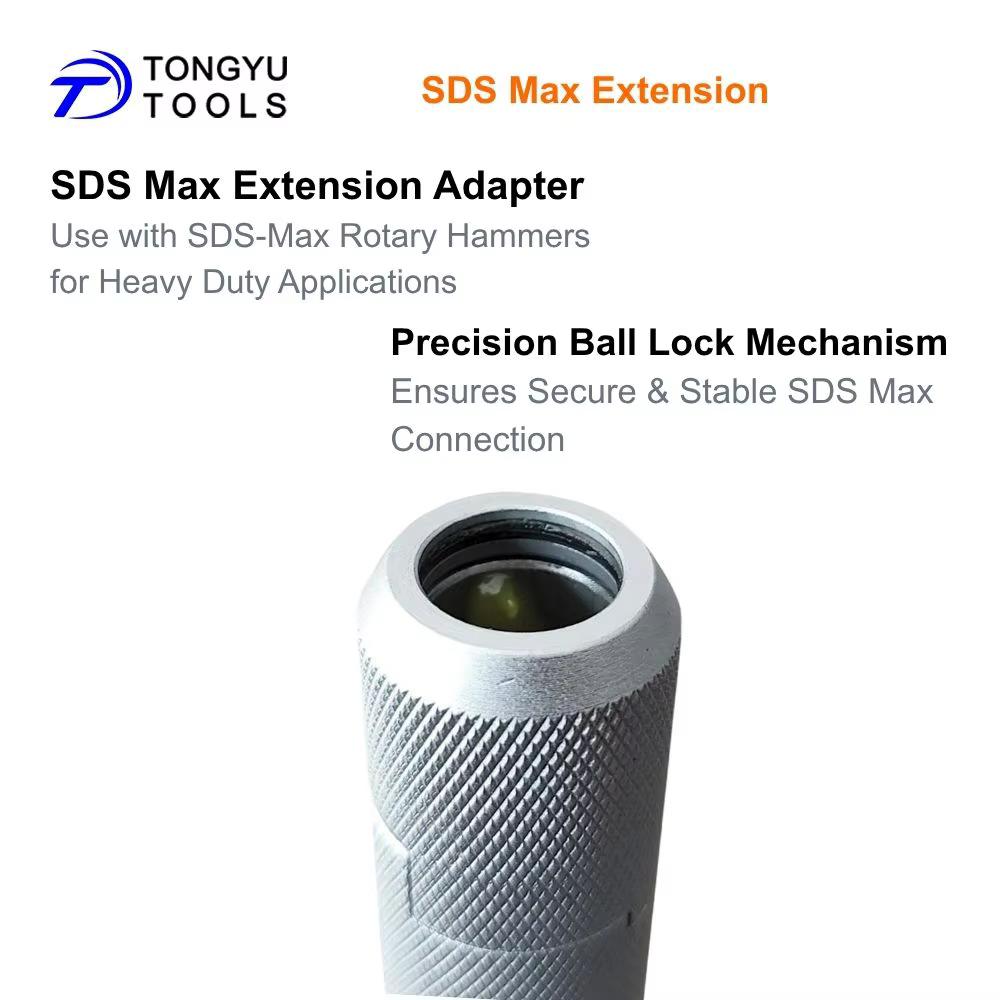 Tige d'extension SDS Max avec adaptateur de coupleur Max-Lock pour marteau perforateur