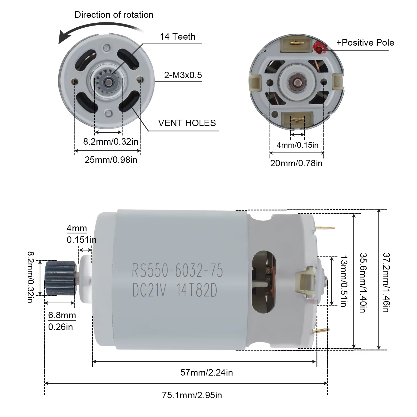 Moteur de scie électrique au lithium 21V