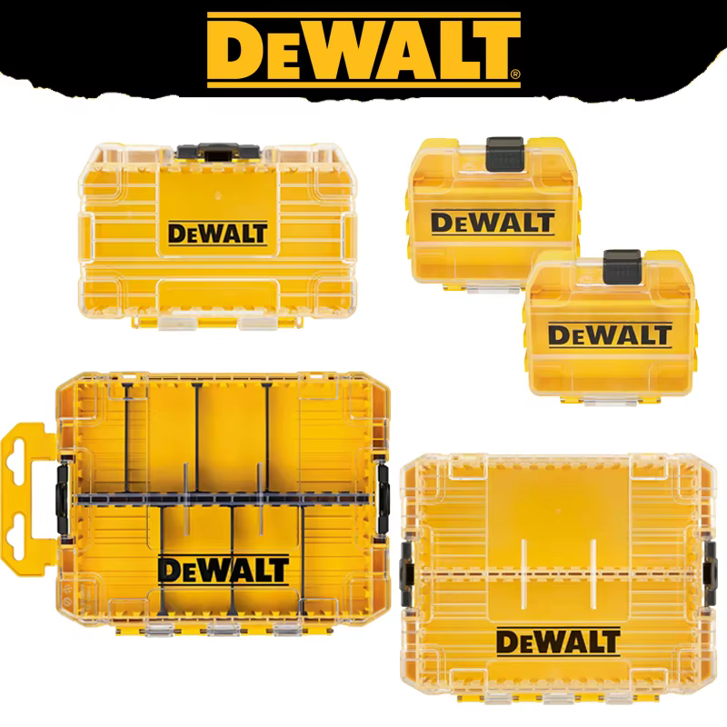 DEWALT TSTAK jaune outil accessoires stockage boîte robuste ensemble multi fonctionnel
