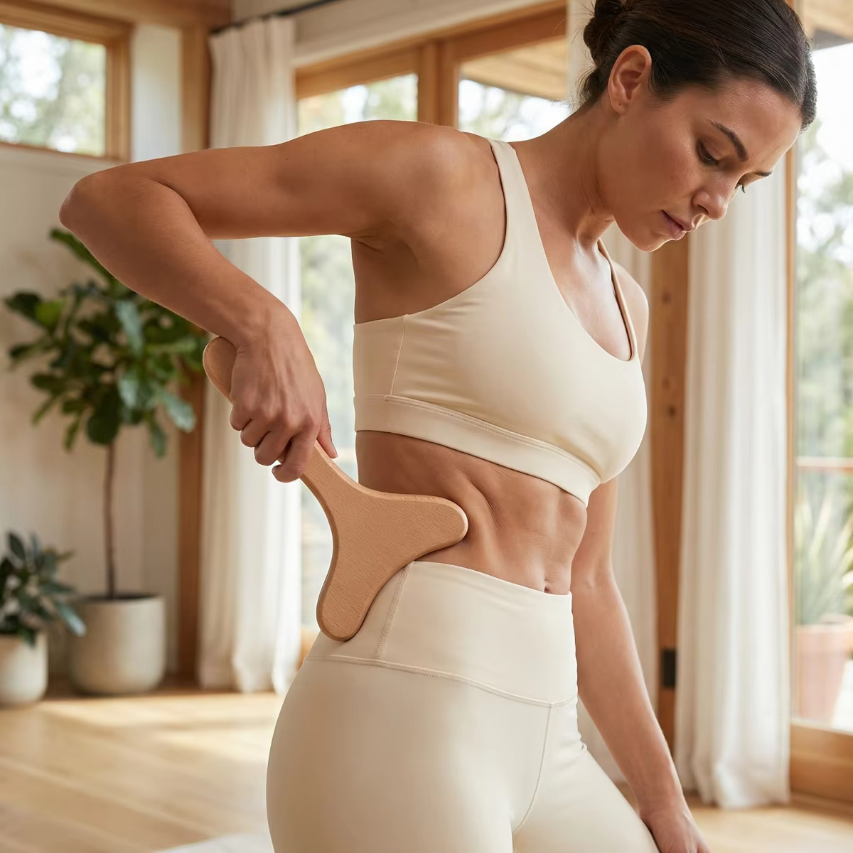 Outil de remodelage corporel en bois, outil en bois pour la maderothérapie, outil de modelage corporel pour spa à domicile pour femmes, cadeau bien-être