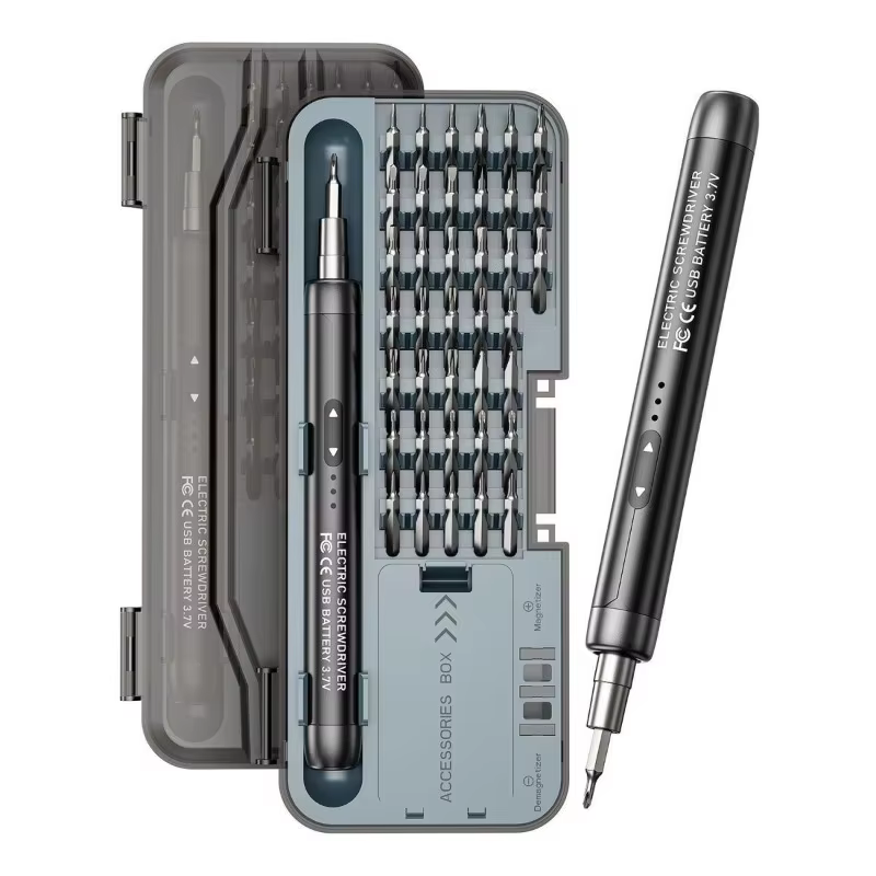 Ensemble de tournevis électrique sans fil rechargeable, kit d'outils électriques de précision, mini perceuse pour la réparation de téléphones portables et d'ordinateurs, CRV