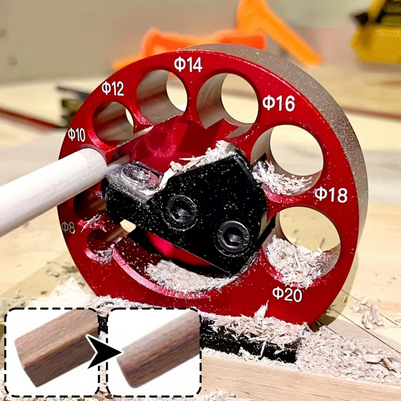 1 Kit de Gabarit de Fabrication de Chevilles Ajustable 8mm-20mm à 8 Trous ou Lames en Carbure