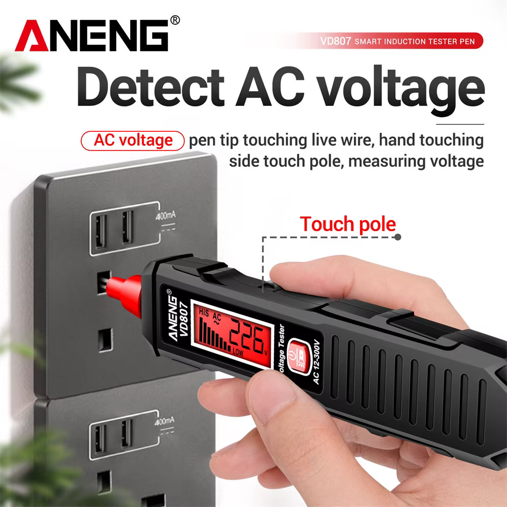Stylo testeur de tension numérique ANENG VD807