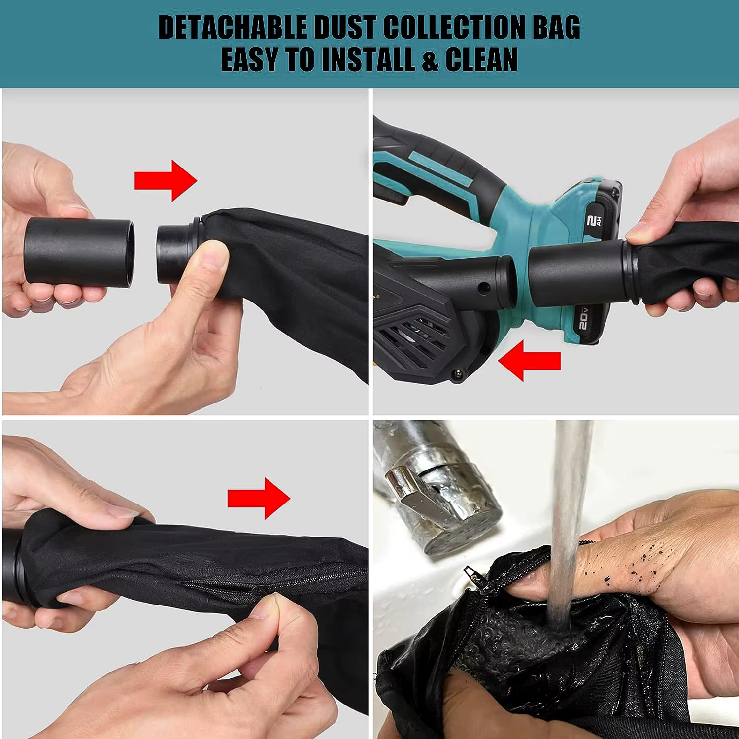 Ponceuse à bande sans fil Mellif pour batterie MAKITA 18V (outil uniquement)