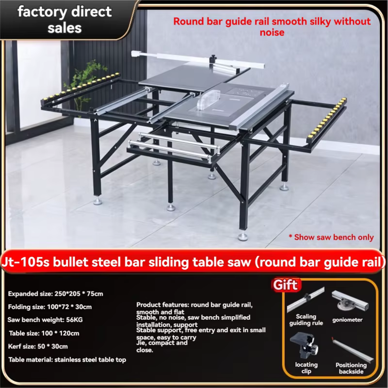 Scie à table multifonctionnelle pliable pour le travail du bois