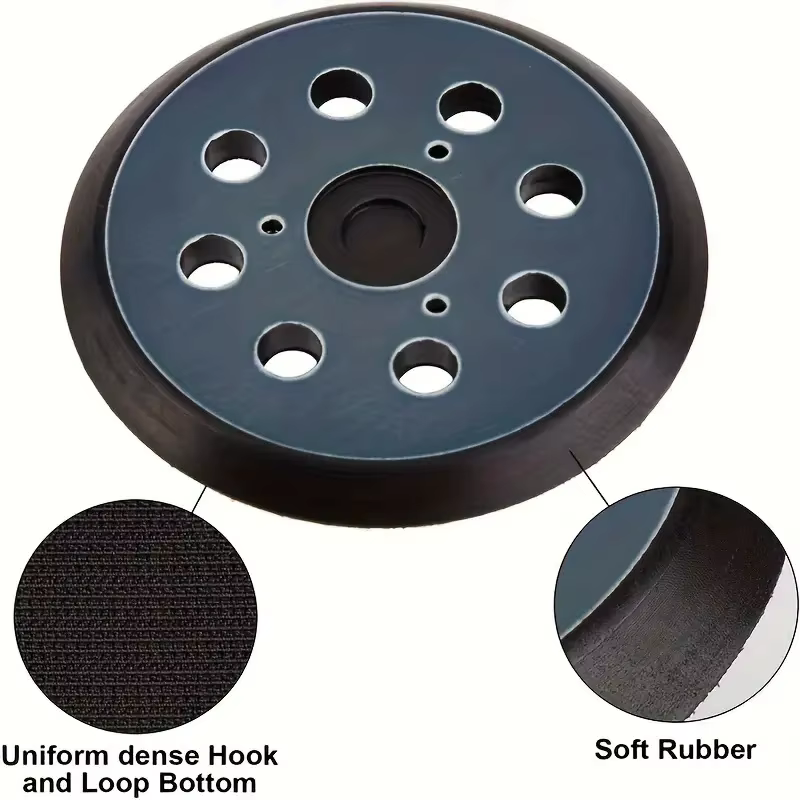 Disque abrasif de ponçage de 125 mm (5 pouces) à 8 trous