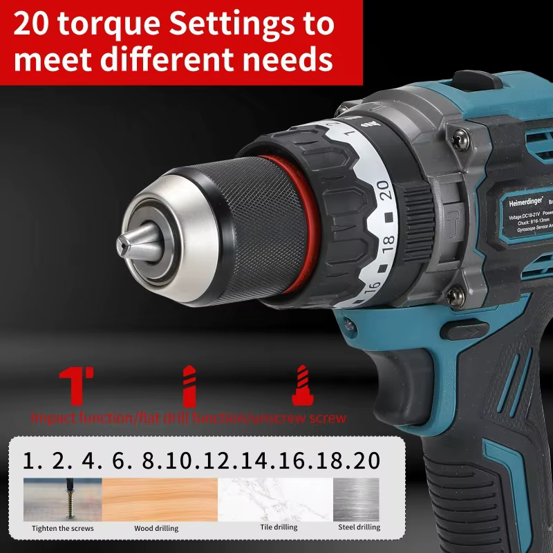 Perceuse sans fil 13mm 160NM