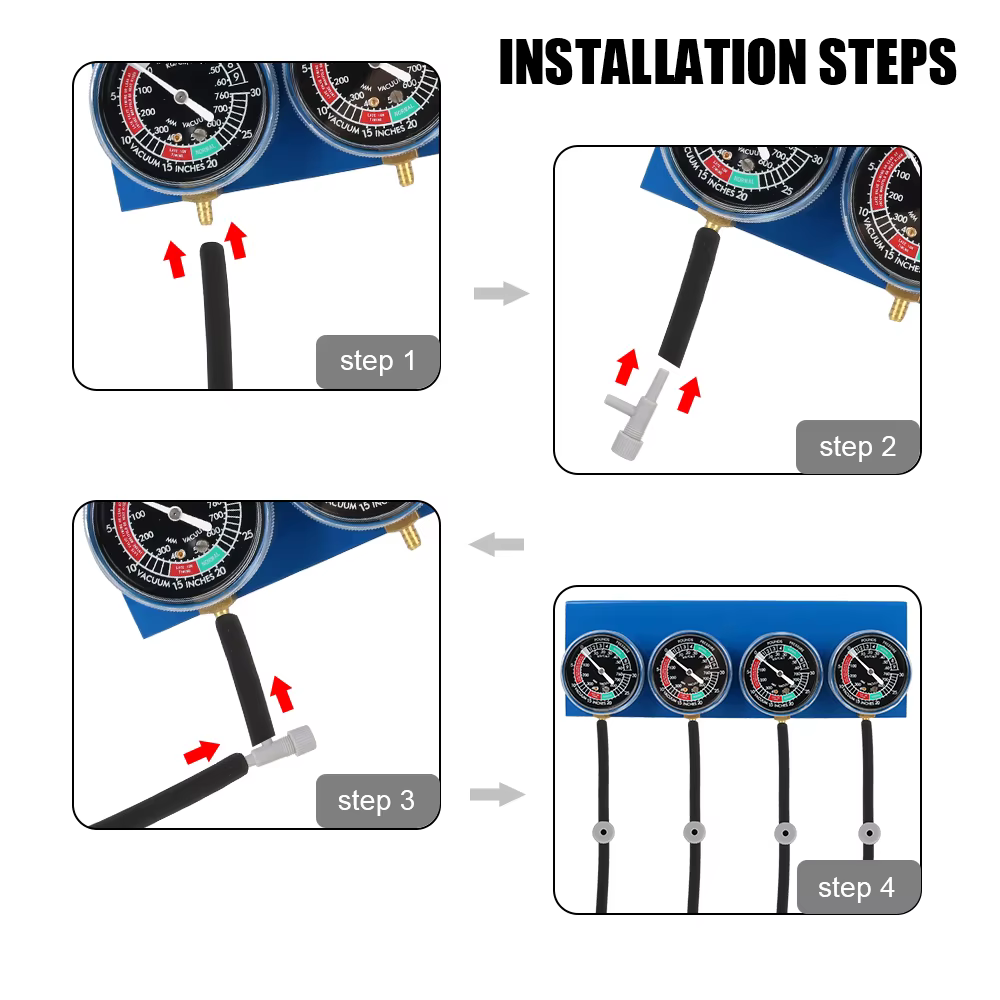 Synchroniseur de carburateur de moto pour testeur d'allumage de 2/4 cylindres