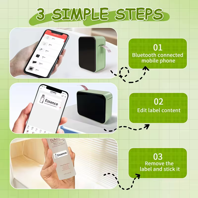 Imprimante d'étiquettes portable Marklife P15 Mini
