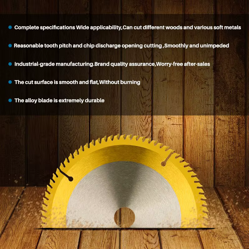 CMCP lame de scie 150mm 160mm TCT bois disque de coupe Titianium enduit
