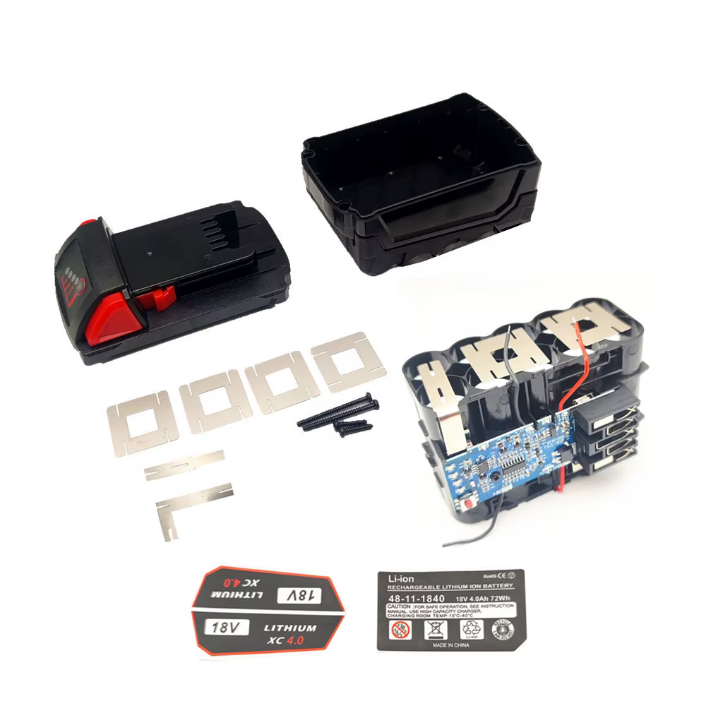 Boîtier de batterie à outils 5S2P 18650 10 cœurs pour Milwaukee M18 18V