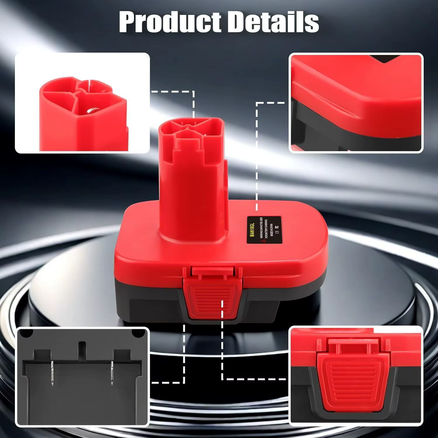 Adaptateur de batterie de perceuse pour artisan