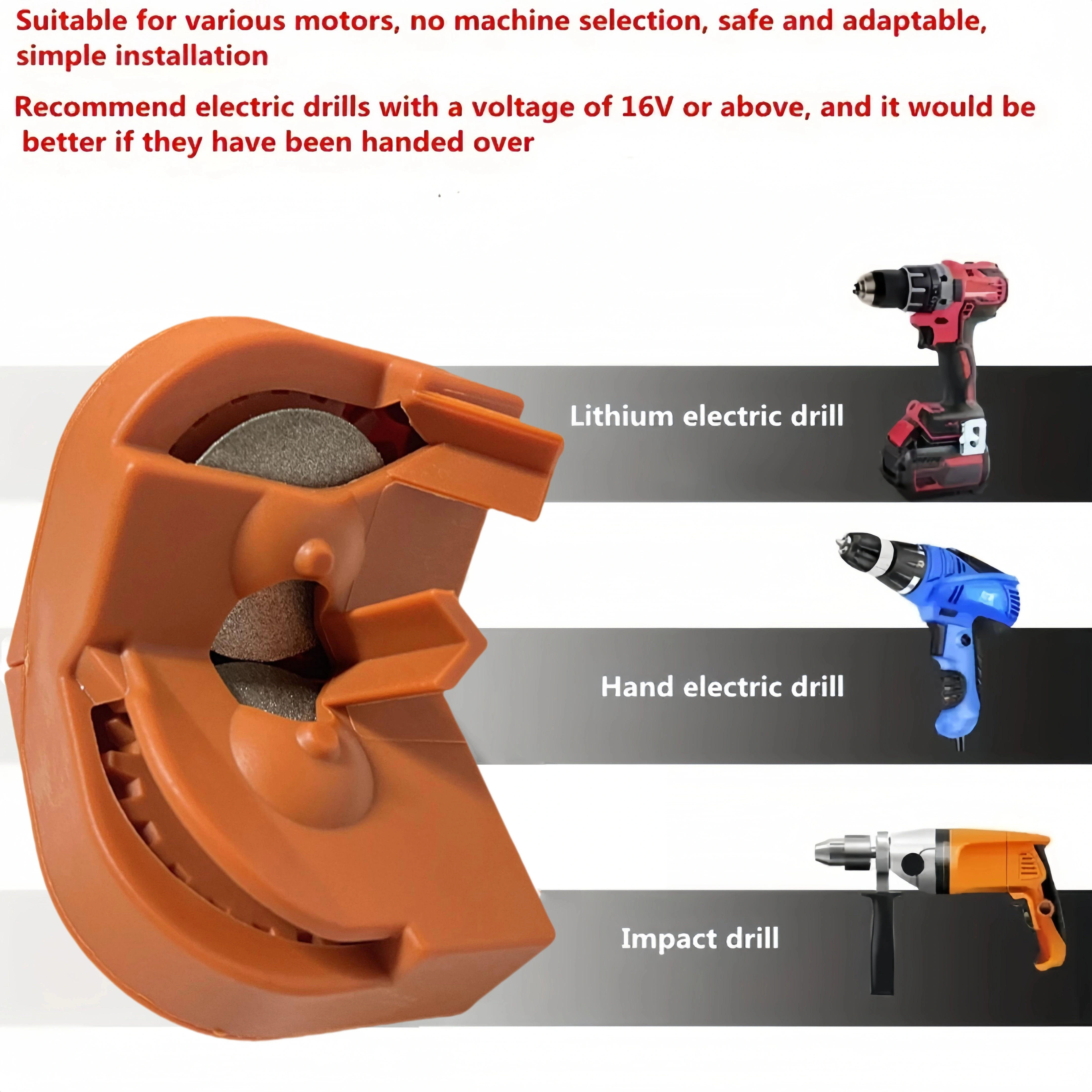 Affûteur de couteaux de perceuse à percussion électrique