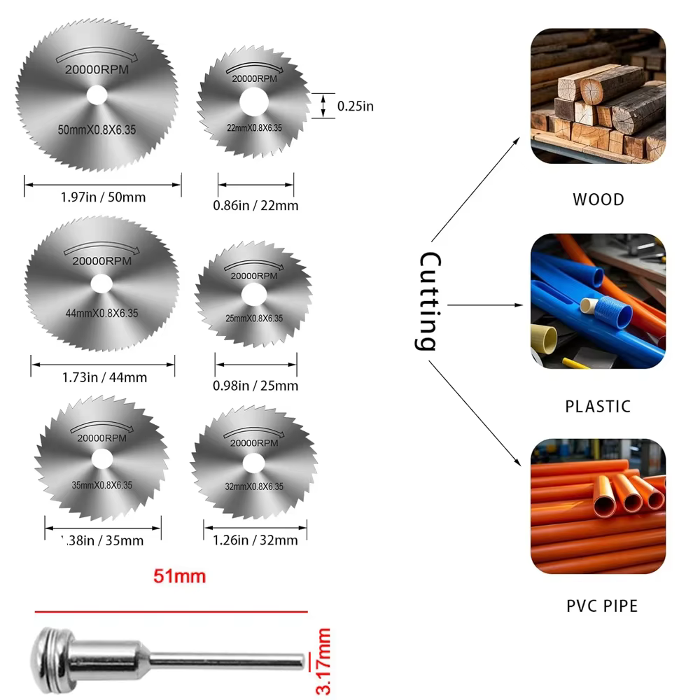 31 disques de coupe HSS