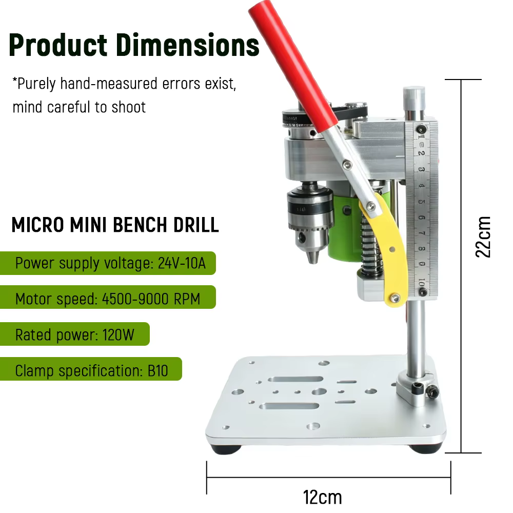 Mini perceuse d'établi multifonctionnelle 120W