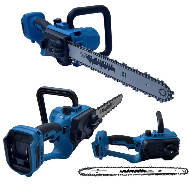 Makita tronçonneuse sans brosse 12 pouces avec huileur automatique scie électrique sans fil pour la coupe d'arbres