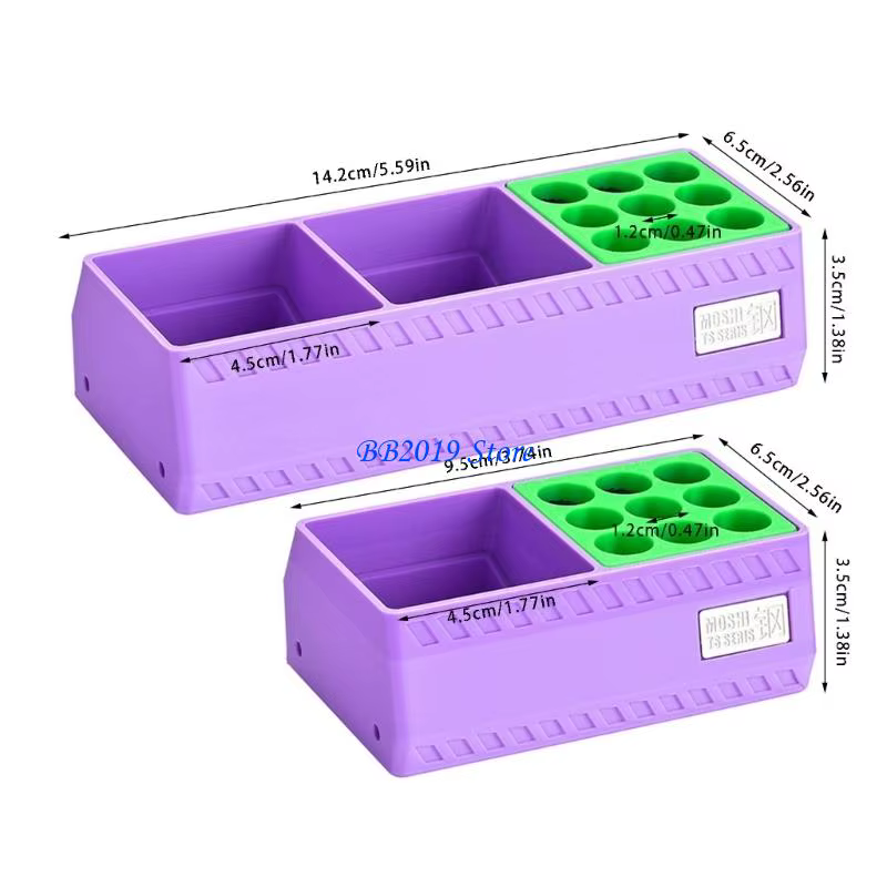 Q0KB boîte rangement colles modulaires magnétiques avec support pour organisateur d'outils construction maquettes