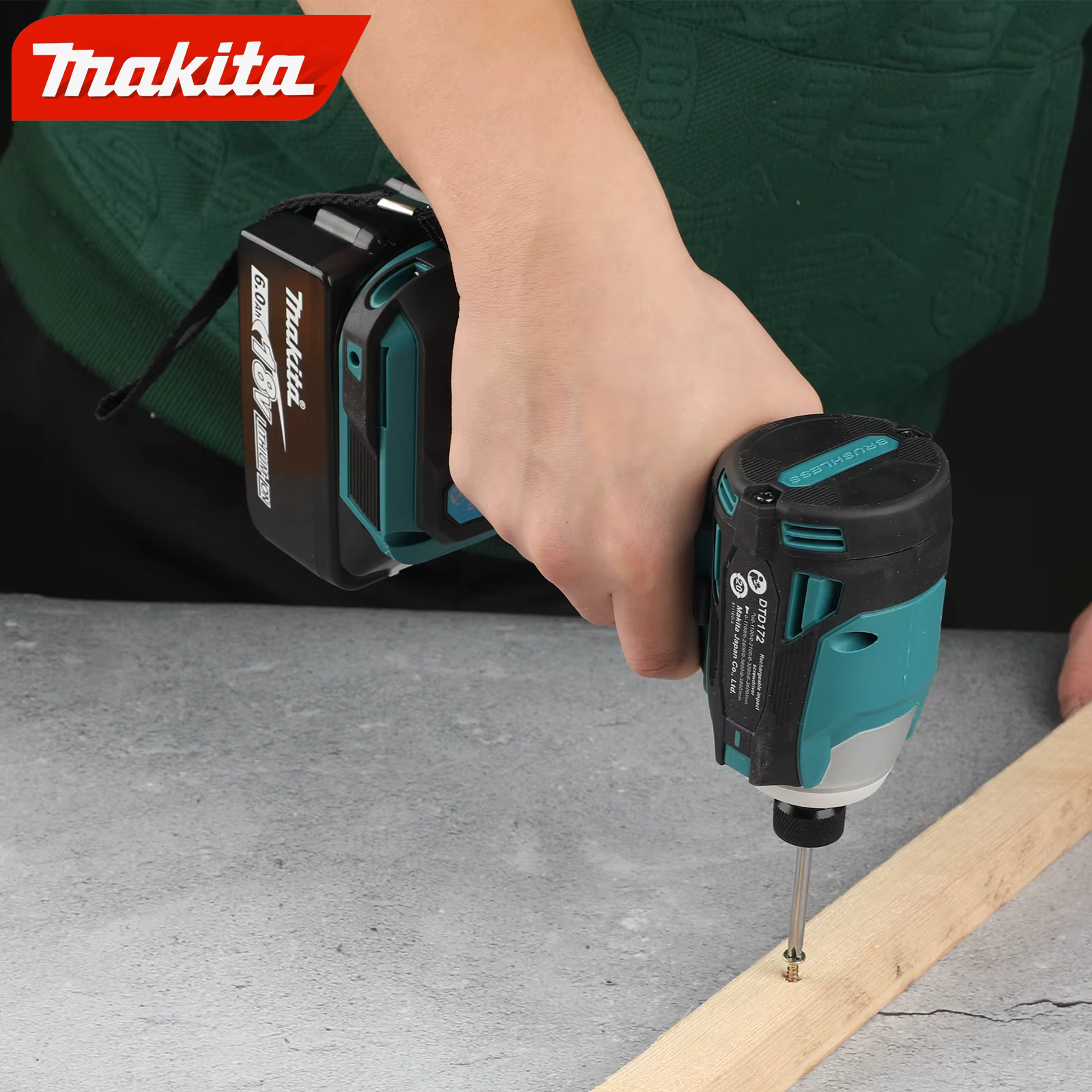 Makita 18V Perceuse à percussion sans fil DTD172