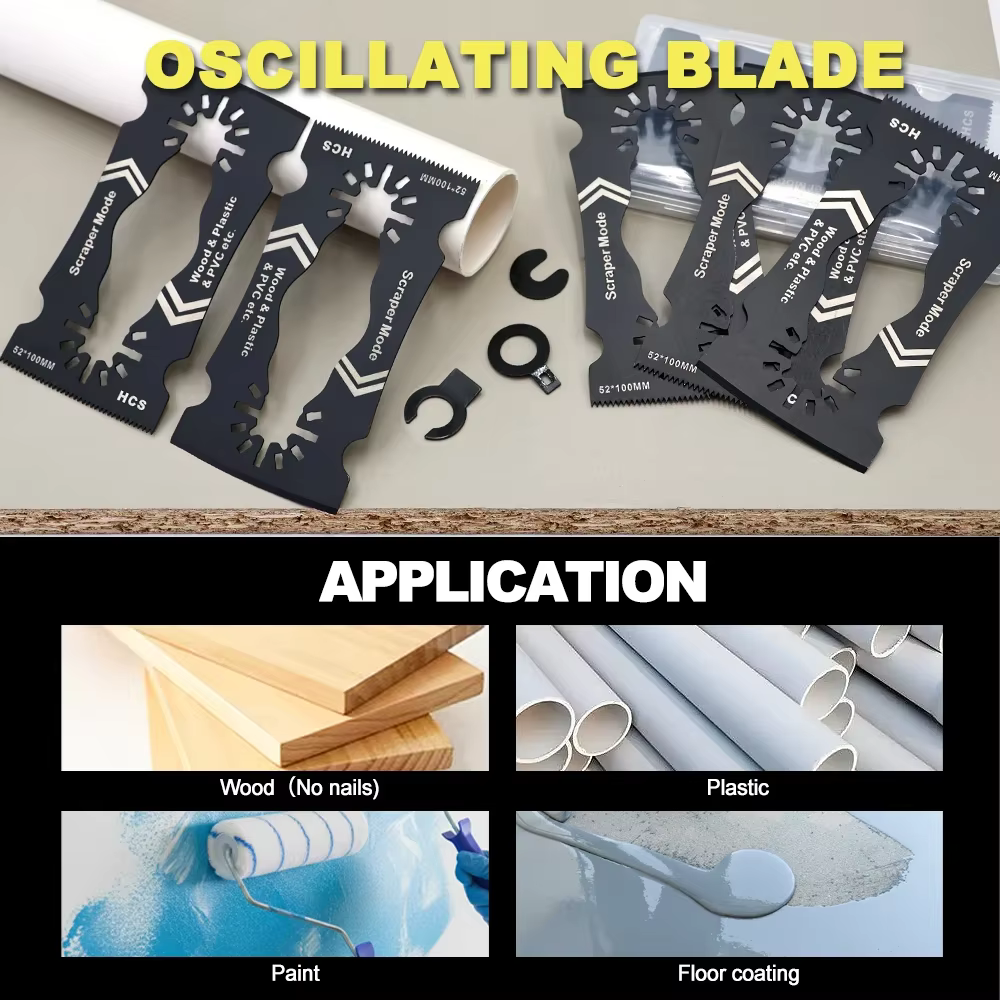 Lames oscillantes 2-en-1 pour outil multifonction